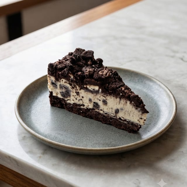 Cookies and Cream Mousse Cake.