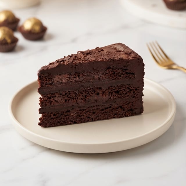 Chocolate Cake Slice.