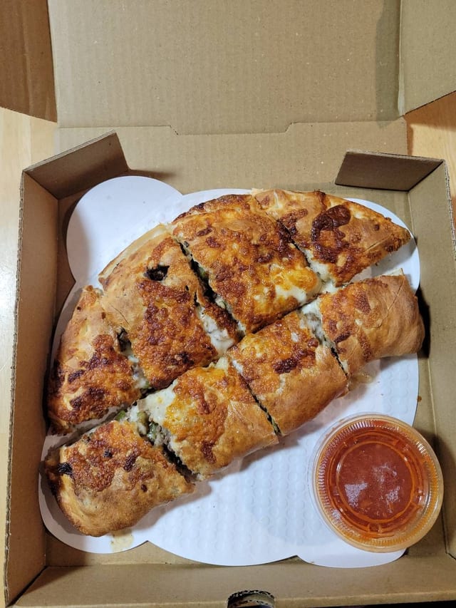 Steak Special Calzone.