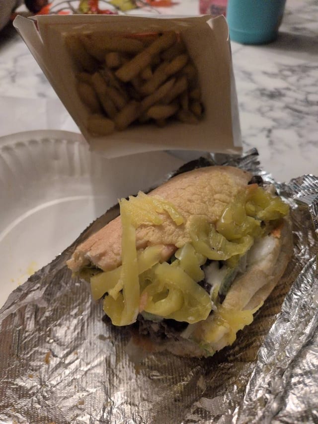 Cheese Burger Sub.